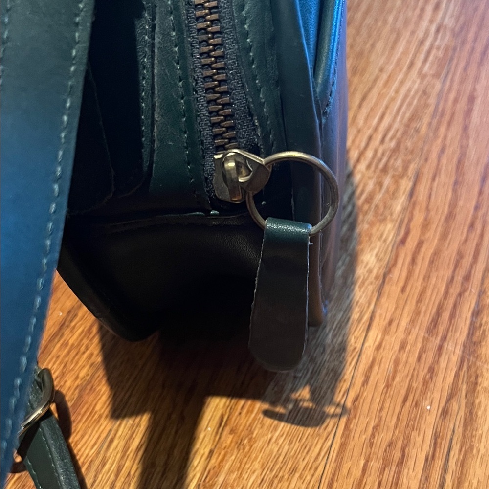 COACH Vintage Canteen Shoulder Bag/crossbody Dark Green Leather Adjustable Strap - Picture 7 of 12